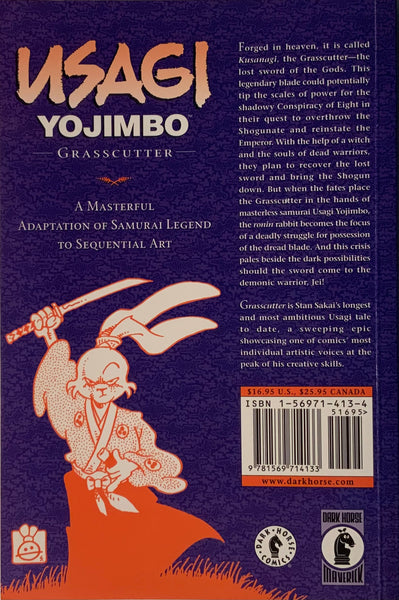 USAGI YOJIMBO : GRASSCUTTER BOOK 12 GRAPHIC NOVEL FIRST PRINTING