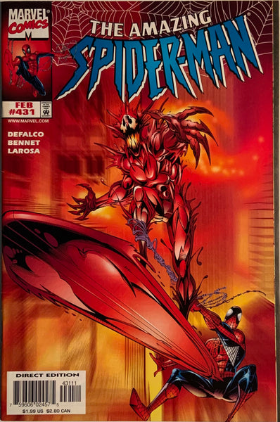 AMAZING SPIDER-MAN (1963-1998) # 431 SECOND APPEARANCE AND FIRST COVER APPEARANCE OF CARNAGE COSMIC