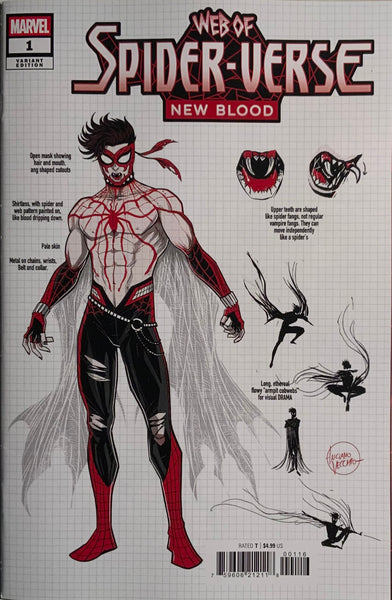 WEB OF SPIDER-VERSE : NEW BLOOD # 1 VECCHIO 1:10 VARIANT COVER