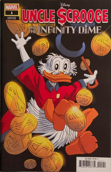 UNCLE SCROOGE AND THE INFINITY DIME # 1 MILLER VARIANT COVER