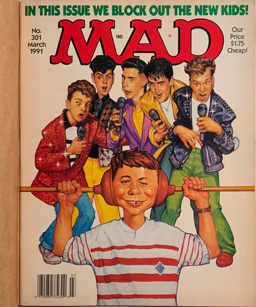 MAD MAGAZINE (USA) #301 WITH MAILING OVERLAY COVER