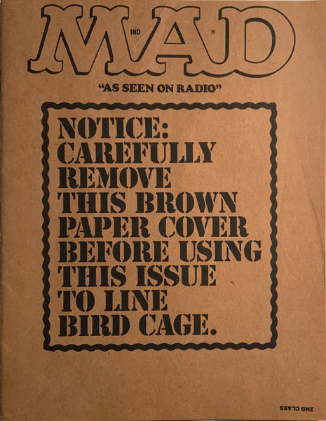 MAD MAGAZINE (USA) #302 WITH MAILING OVERLAY COVER