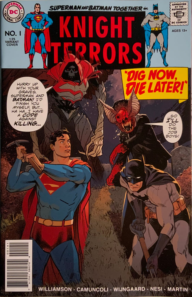 KNIGHT TERRORS # 1 SHANER 1:25 HOMAGE VARIANT COVER