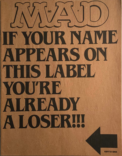 MAD MAGAZINE (USA) #304 WITH MAILING OVERLAY COVER