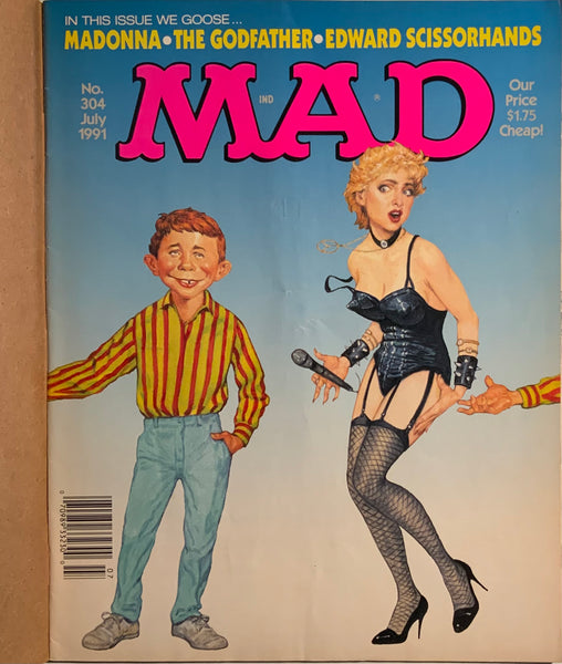 MAD MAGAZINE (USA) #304 WITH MAILING OVERLAY COVER