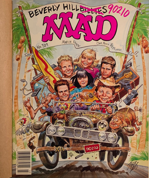 MAD MAGAZINE (USA) #309 WITH MAILING OVERLAY COVER