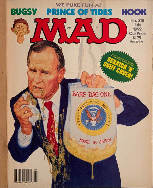MAD MAGAZINE (USA) #312 WITH MAILING OVERLAY COVER