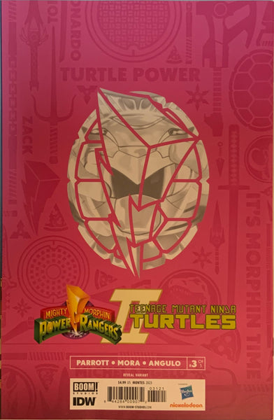 MIGHTY MORPHIN POWER RANGERS / TMNT II # 3 MONTES REVEAL VARIANT COVER