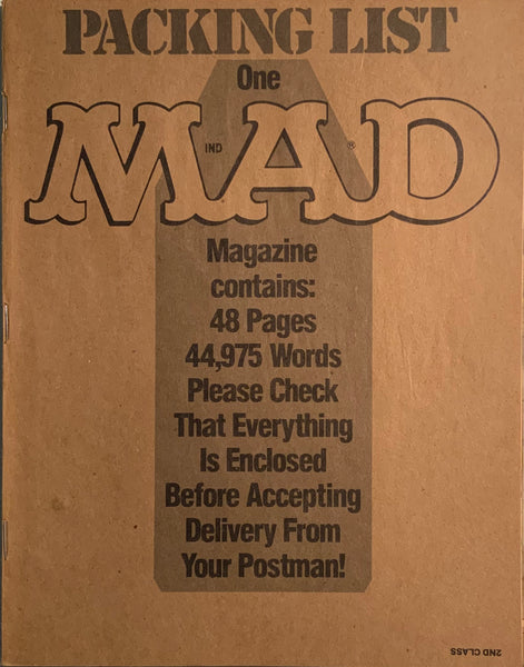 MAD MAGAZINE (USA) #313 WITH MAILING OVERLAY COVER