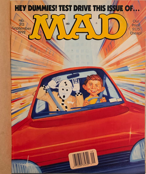 MAD MAGAZINE (USA) #313 WITH MAILING OVERLAY COVER