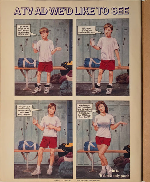 MAD MAGAZINE (USA) #313 WITH MAILING OVERLAY COVER