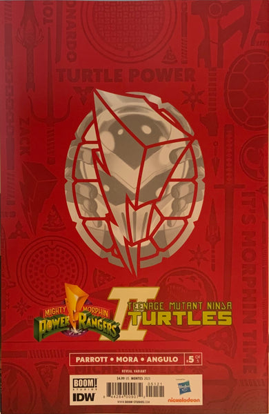 MIGHTY MORPHIN POWER RANGERS / TMNT II # 5 MONTES REVEAL VARIANT COVER