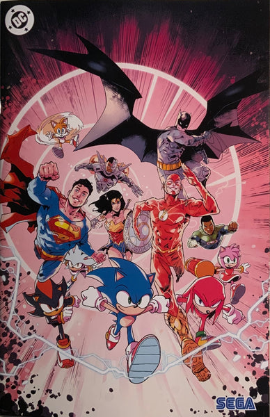 DC X SONIC THE HEDGEHOG # 1 COLLAR 1:25 VIRGIN VARIANT COVER