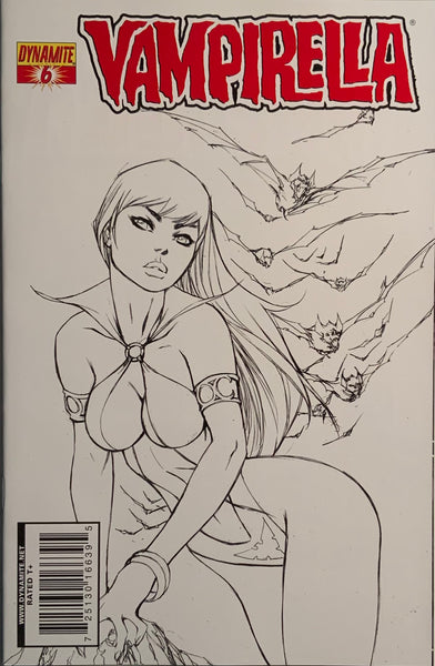 VAMPIRELLA (2010-2014) # 6 GARZA 1:15 SKETCH VARIANT COVER