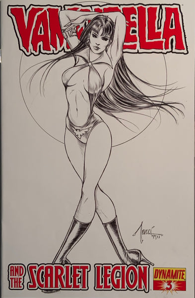 VAMPIRELLA AND THE SCARLET LEGION # 3 TUCCI 1:15 SKETCH VARIANT COVER