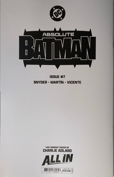 ABSOLUTE BATMAN # 7 ADLARD 1:50 VARIANT COVER
