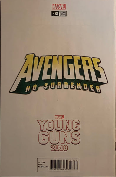 AVENGERS (2017-2018) #678 DAUTERMAN YOUNG GUNS VARIANT COVER