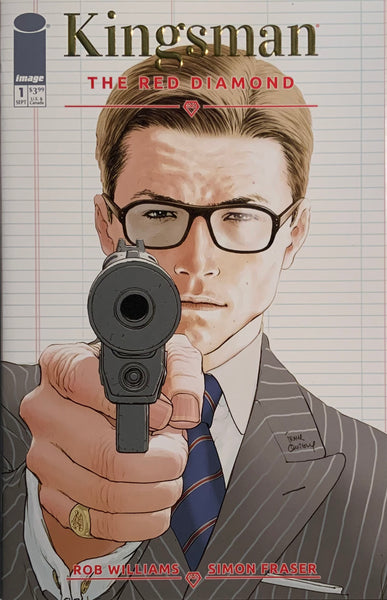 KINGSMAN : THE RED DIAMOND # 1 RETAILER APPRECIATION GOLD LOGO VARIANT COVER