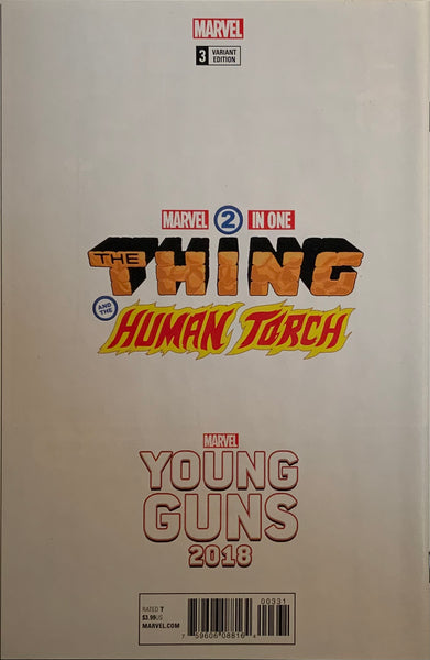 MARVEL TWO-IN-ONE # 3 DEL MUNDO YOUNG GUNS VARIANT COVER