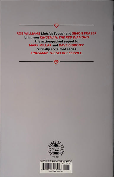KINGSMAN : THE RED DIAMOND # 1 RETAILER APPRECIATION GOLD LOGO VARIANT COVER