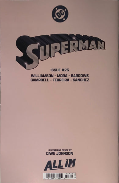 SUPERMAN (2023) #25 JOHNSON 1:25 VARIANT COVER