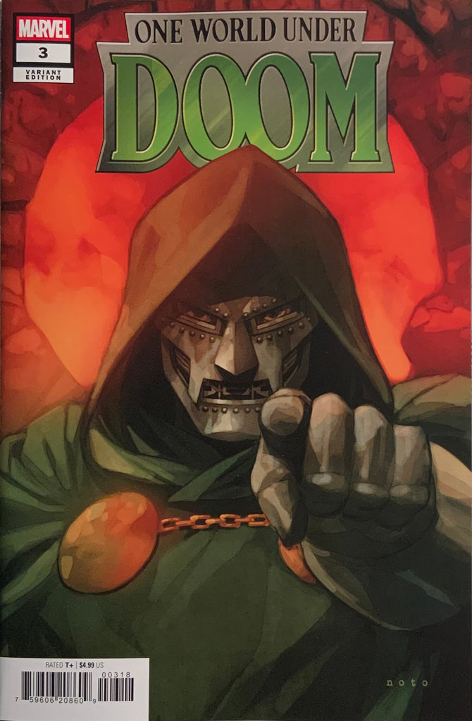 ONE WORLD UNDER DOOM # 3 NOTO 1:25 VARIANT COVER