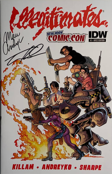 THE ILLEGITIMATES # 1 NYCC EDITION 2013 SIGNED COVER