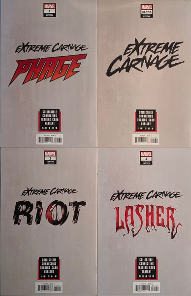EXTREME CARNAGE TRADING CARD VARIANTS SET OF 9 CONNECTING COVERS