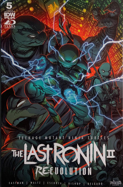 TEENAGE MUTANT NINJA TURTLES THE LAST RONIN II RE-EVOLUTION # 5 SANTOLOUCO 1:50 VARIANT COVER