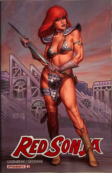 RED SONJA (2023) # 1 LINSNER SAN DIEGO COMIC-CON EXCLUSIVE VARIANT COVER