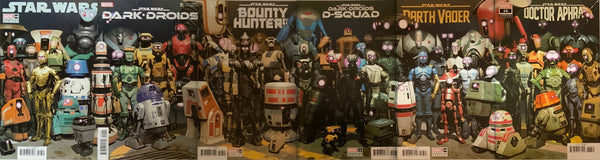 STAR WARS SET OF 6 DROIDS CONNECTING VARIANT COVERS (2023)