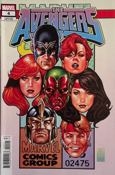 AVENGERS (2023) # 4 BROOKS CORNER BOX VARIANT COVER