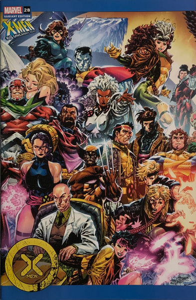 X-MEN (2021) #28 TAN X-MEN 60TH ANNIVERSARY WRAPAROUND VARIANT COVER