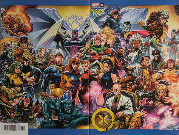 X-MEN (2021) #28 TAN X-MEN 60TH ANNIVERSARY WRAPAROUND VARIANT COVER