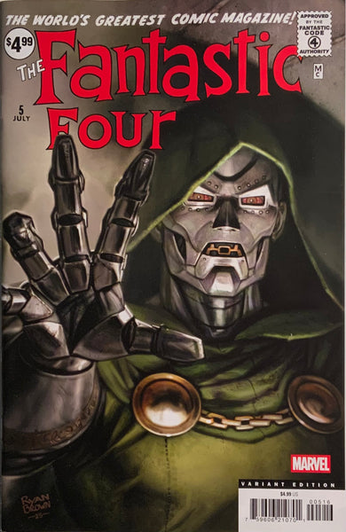 FANTASTIC FOUR # 5 FACSIMILE EDITION BROWN 1:25 VARIANT COVER