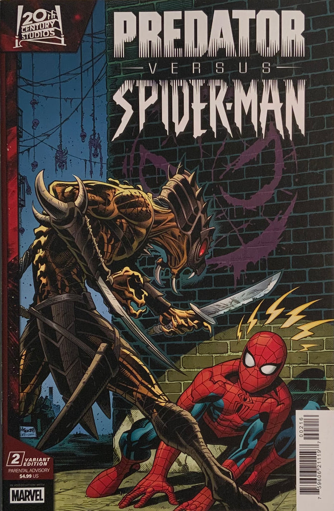 PREDATOR VS SPIDER-MAN # 2 McGUINNESS 1:25 VARIANT COVER