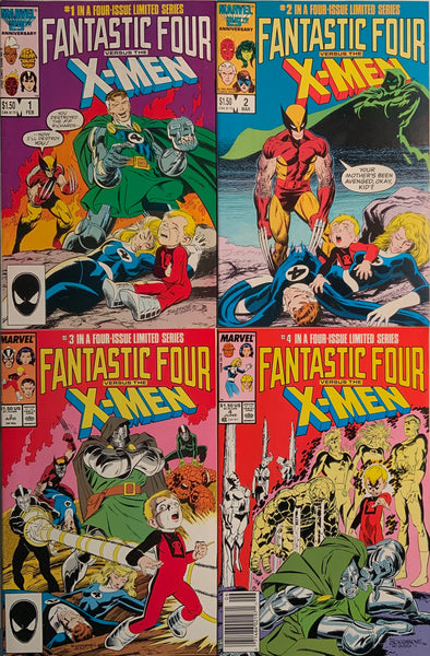 FANTASTIC FOUR VERSUS THE X-MEN SET # 1 - 4