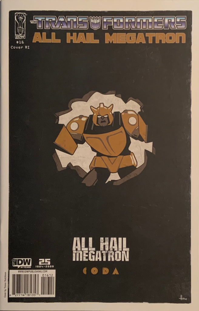 TRANSFORMERS ALL HAIL MEGATRON #16 HUTCHISON RETAILER INCENTIVE COVER