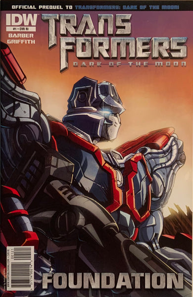 TRANSFORMERS DARK OF THE MOON : FOUNDATION # 1 GRIFFITH RETAILER INCENTIVE COVER