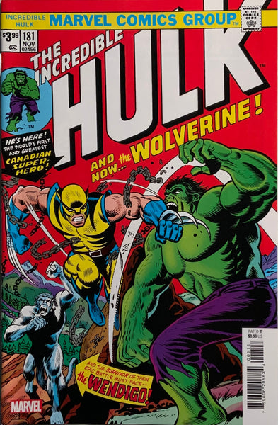 INCREDIBLE HULK #181 FACSIMILE EDITION (2023)