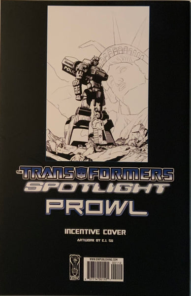 TRANSFORMERS SPOTLIGHT : PROWL SU RETAILER INCENTIVE COVER