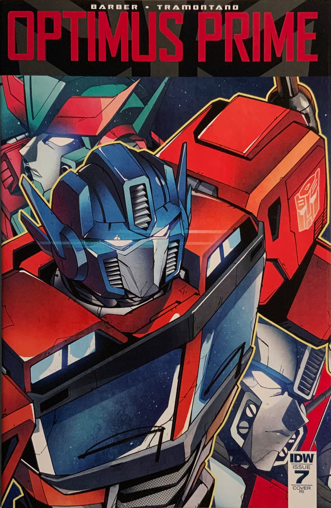 TRANSFORMERS OPTIMUS PRIME # 7 TRAMONTANO RETAILER INCENTIVE COVER