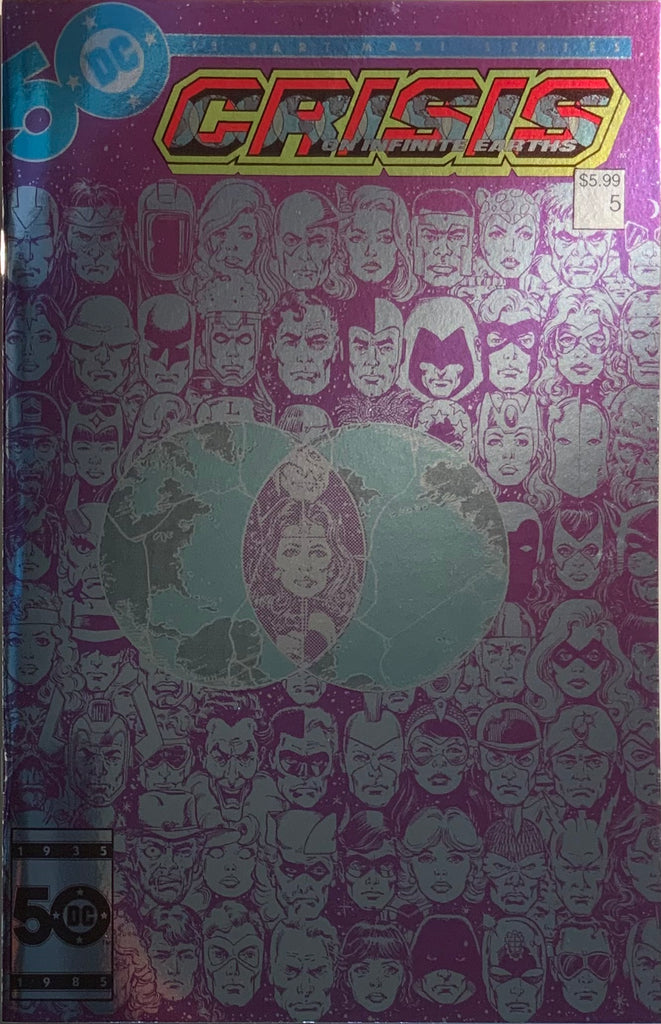 CRISIS ON INFINITE EARTHS # 5 FACSIMILE EDITION FOIL COVER