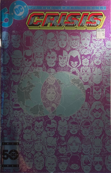 CRISIS ON INFINITE EARTHS # 5 FACSIMILE EDITION FOIL COVER