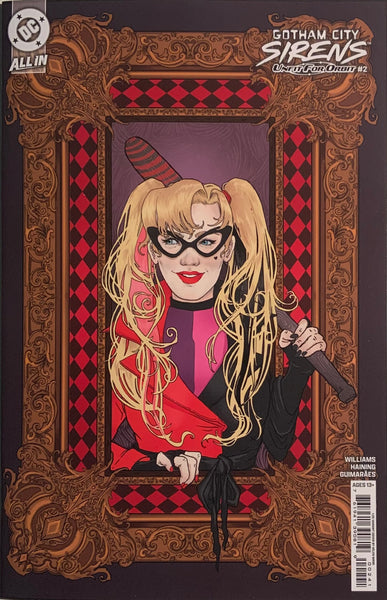 GOTHAM CITY SIRENS : UNFIT FOR ORBIT # 1 - 3 MASK 1:25 FRAME VARIANT COVERS