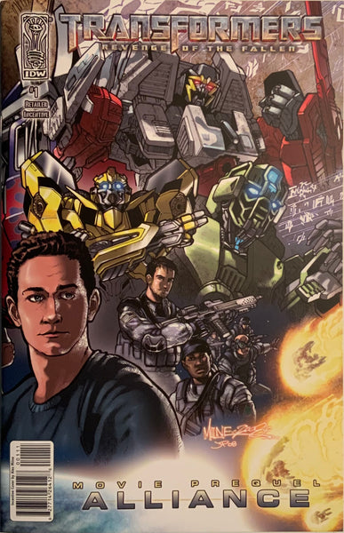 TRANSFORMERS REVENGE OF THE FALLEN : ALLIANCE # 1 MILNE RETAILER INCENTIVE COVER