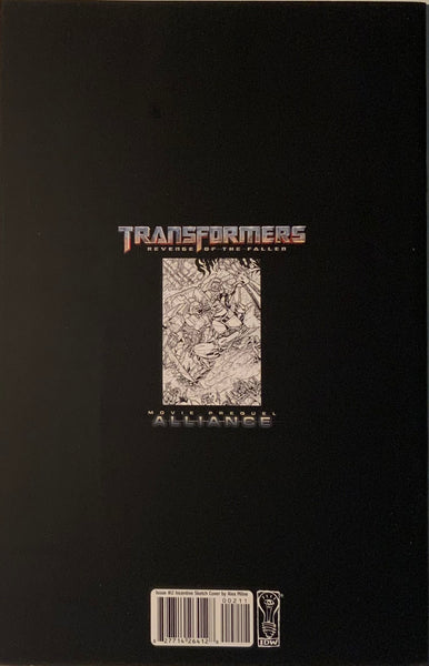 TRANSFORMERS REVENGE OF THE FALLEN : ALLIANCE # 2 MILNE RETAILER INCENTIVE COVER