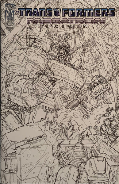 TRANSFORMERS MEGATRON ORIGIN # 1 MILNE RETAILER INCENTIVE COVER