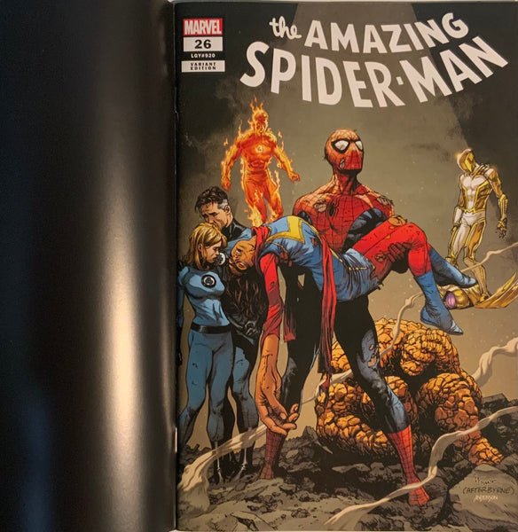 AMAZING SPIDER-MAN (2022) #26 SPOILER VARIANT COVER DEATH OF MS MARVEL