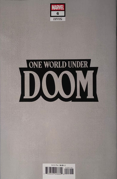 ONE WORLD UNDER DOOM # 6 VILLALOBOS 1:50 VIRGIN VARIANT COVER